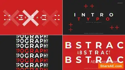 Typo Intro Openers template preview