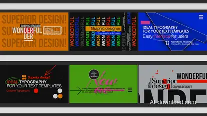 Typo Scenes 0.2 Titles template preview