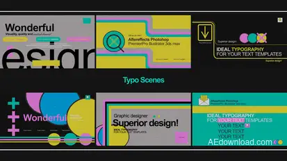 Typo Scenes Titles template preview