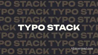TYPO STACK Titles template preview