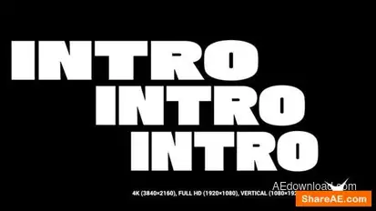 Typo Stomp Intro Openers template preview