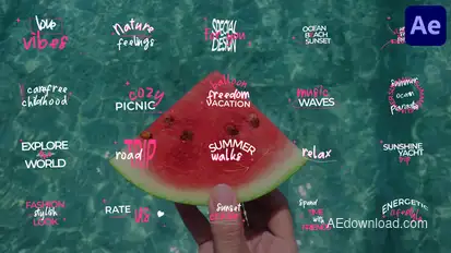 Typo Titles for After Effects Titles template preview