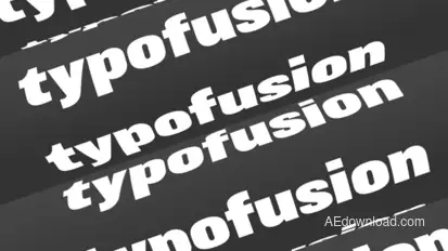 TypoFusion Video Displays template preview