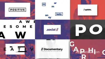 Typographic And Documentary Opener Openers template preview