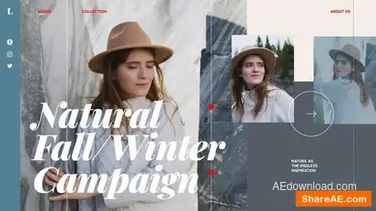 Typographic Fashion Intro Openers template preview