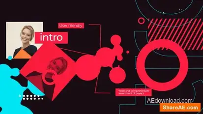 Typographic Intro Openers template preview