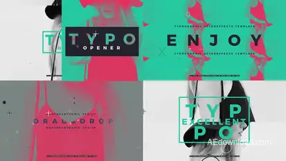Typographic Opener Openers template preview