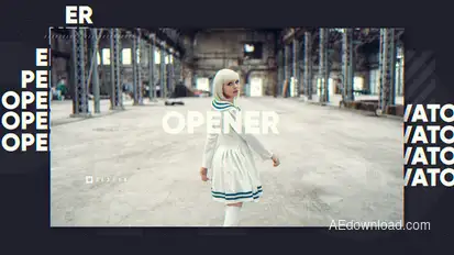 Typography Opener Openers template preview