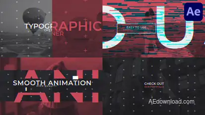 Typographic Opener for After Effects Openers template preview