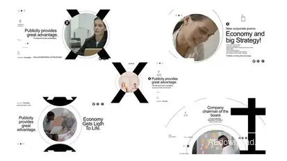 Typographic Scenes Titles template preview