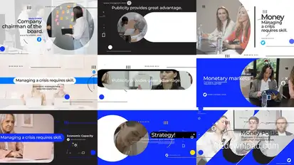 Typographic Scenes Titles template preview