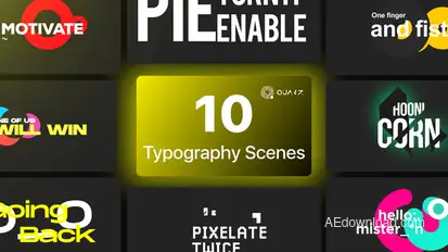 Typographic Titles Vol. 01 Titles template preview