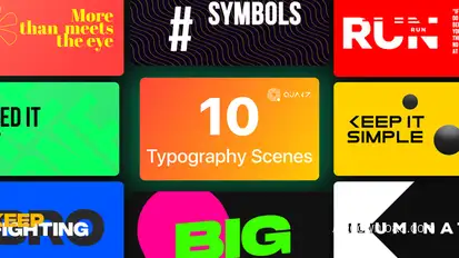 Typographic Titles Vol. 03 Titles template preview