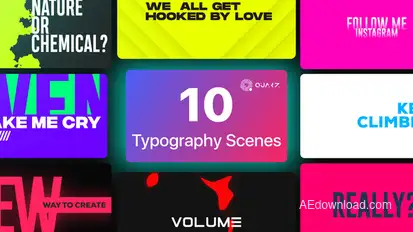 Typographic Titles Vol. 04 Titles template preview
