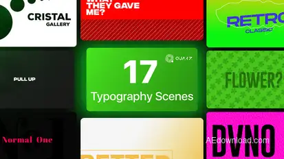 Typographic Titles Vol. 05 Titles template preview