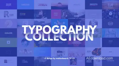 Typography Titles template preview