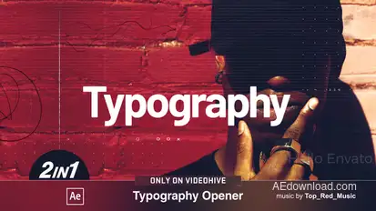 Typography - Typography intro Openers template preview