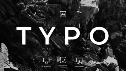 Typography Titles template preview