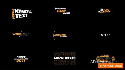 Videohive Typography 46901643 Titles template preview