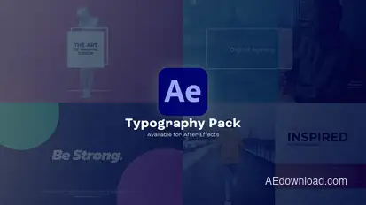 Typography Titles template preview