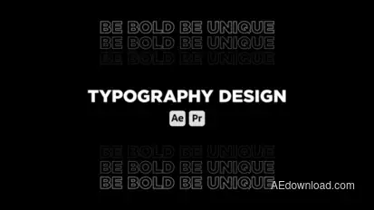 Typography Openers template preview