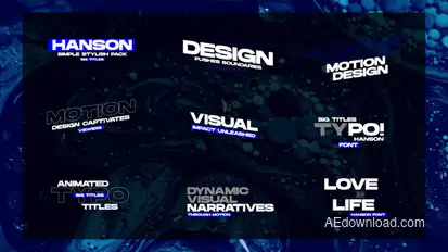 Typography | After Effects Titles template preview