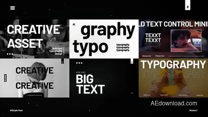 Typography | After Effects Titles template preview