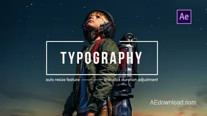 Typography | After Effects Titles template preview