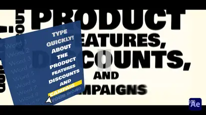 Typography Animation Titles template preview