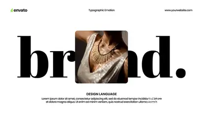 Typography Animation Slides Titles template preview