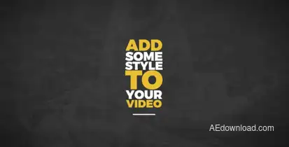 Text Presets Titles template preview