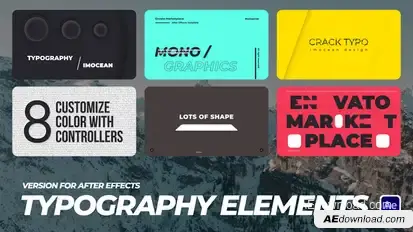 Typography Elements Titles template preview