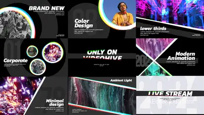 Typography for presentation Titles template preview
