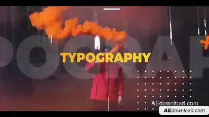 Typography Intro Openers template preview
