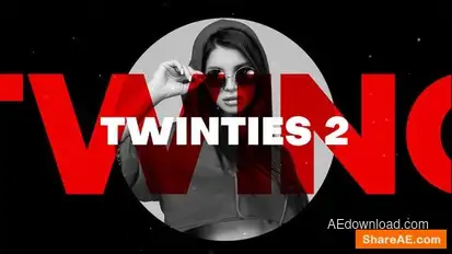 Typography Intro Openers template preview