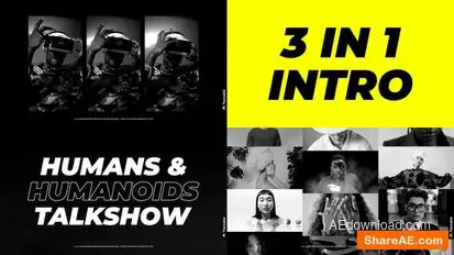 Typography Intro Openers template preview