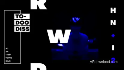 Typography Intro Titles template preview