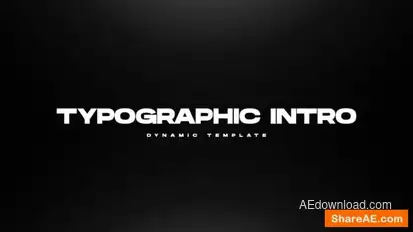 Typography Intro Openers template preview