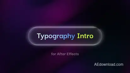 Typography Intro Titles template preview
