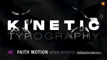 Kinetic Typography Titles template preview