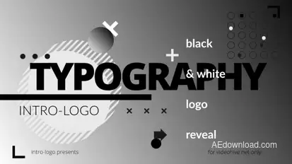 Typography Logo Video Displays template preview