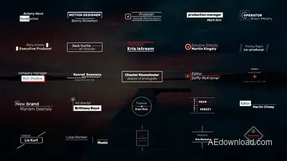 Typography Lower Thirds Titles template preview