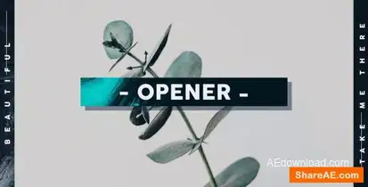 Typography Opener Openers template preview