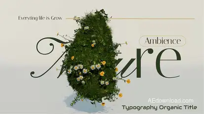 Typography Organic Title Titles template preview