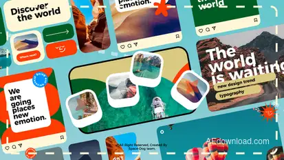 Typography Pack For Journey Titles template preview