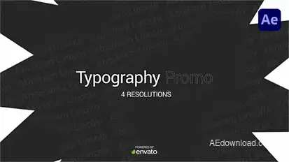Typography Promo Product Promo template preview