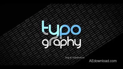 Typography Reveal Logo Stings template preview