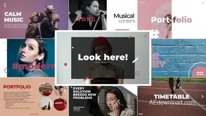 Typography Slide 2.0 | After Effects Titles template preview