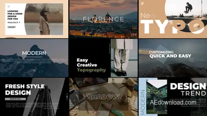Typography Slide | After Effects Titles template preview