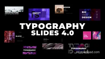 Typography Slides 4.0 | After Effects Titles template preview
